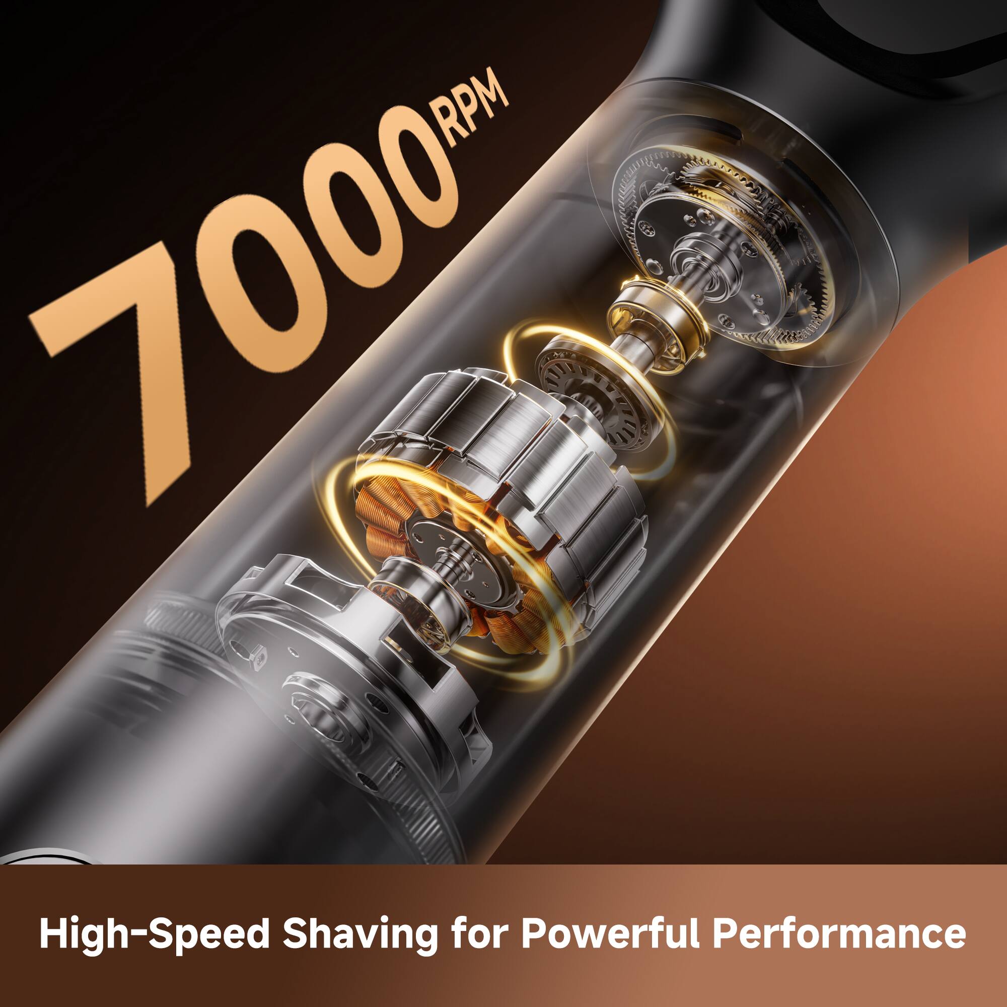 7000 RPM  
High-Speed Shaving for Powerful Performance
