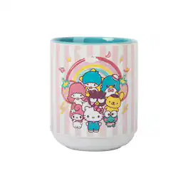 Silver Buffalo - Sanrio Hello Kitty and Friends Asian Ceramic Tea Cup | Holds 12 Ounces - Pink