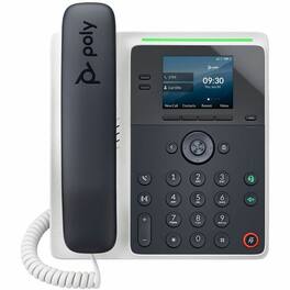 HP - Poly Edge E100 IP Phone and PoE-enabled GSA/TAA - 8 x Total Line - VoIP - 2.8" LCD - 2 x Network (RJ-45) - PoE Ports - Unknown