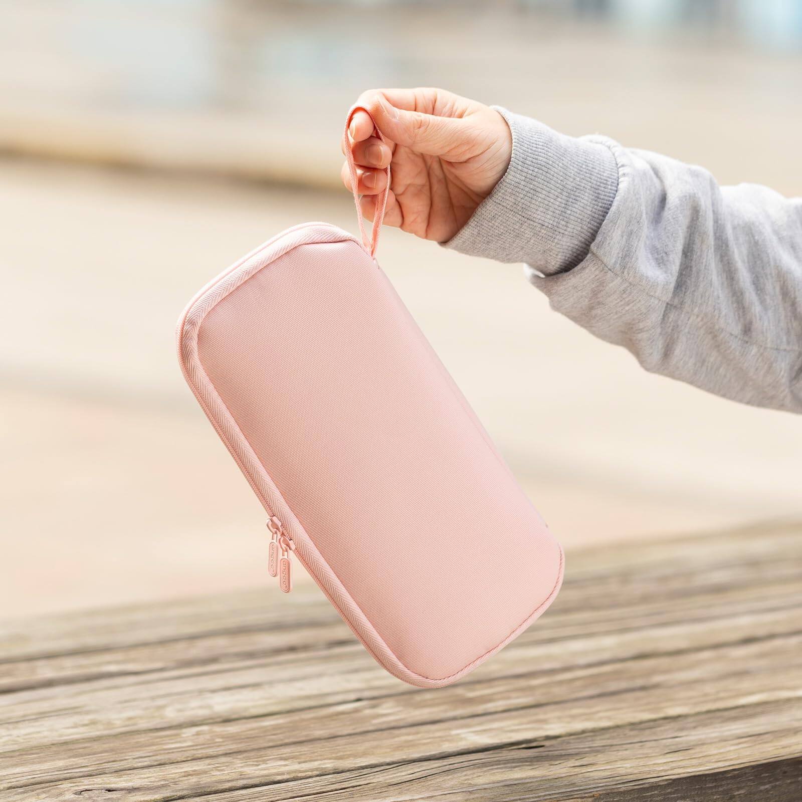 Alt View 4. Dapper Styles - Pencil Case Opening Durable Pen Pouch Portable Bag With Handle For School Teen Girl Boy Men Women Adults - Blue.