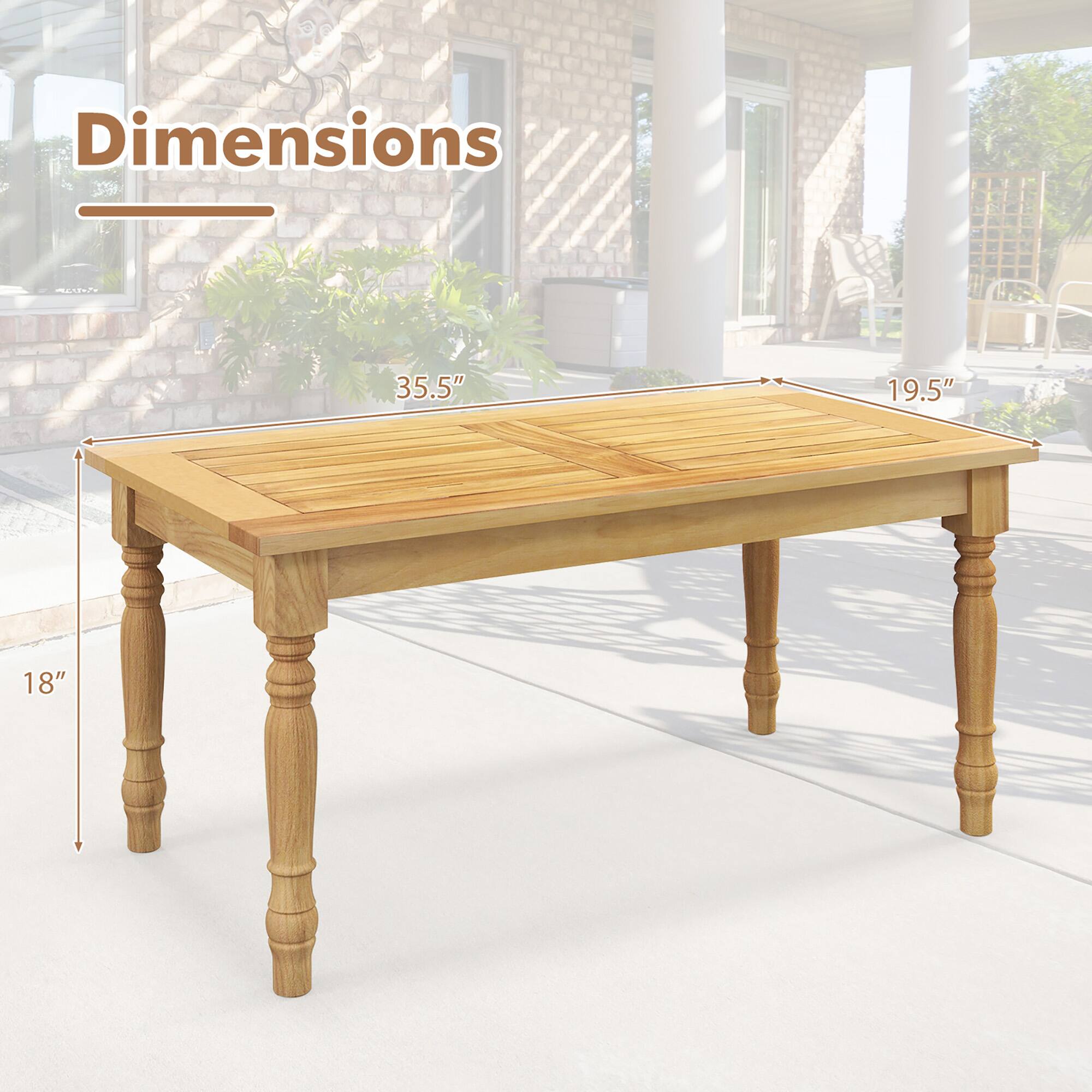 Dimensions  
35.5" x 19.5" x 18"