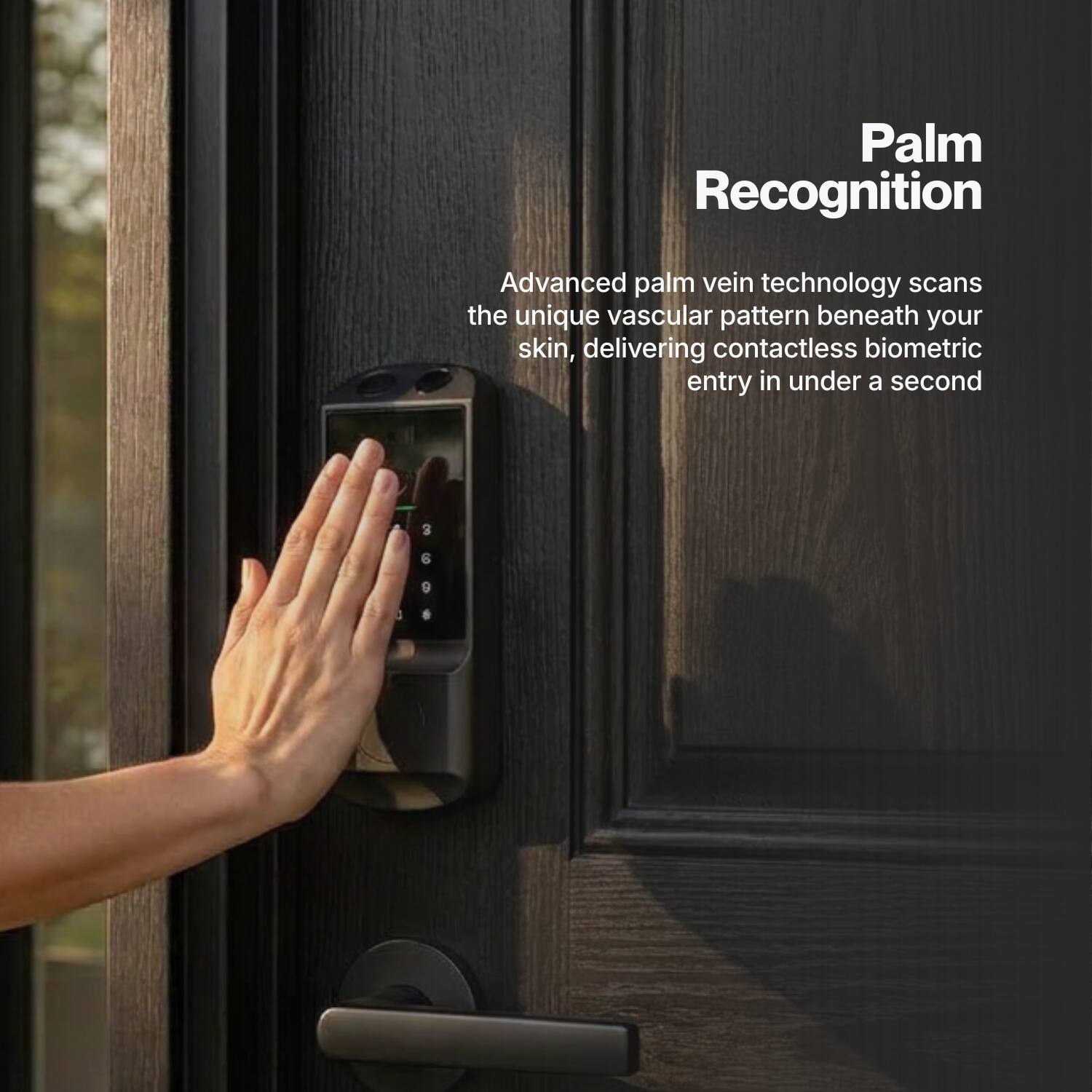 Palm Recognition

Advanced palm vein technology scans the unique vascular pattern beneath your skin, delivering contactless biometric entry in under a second