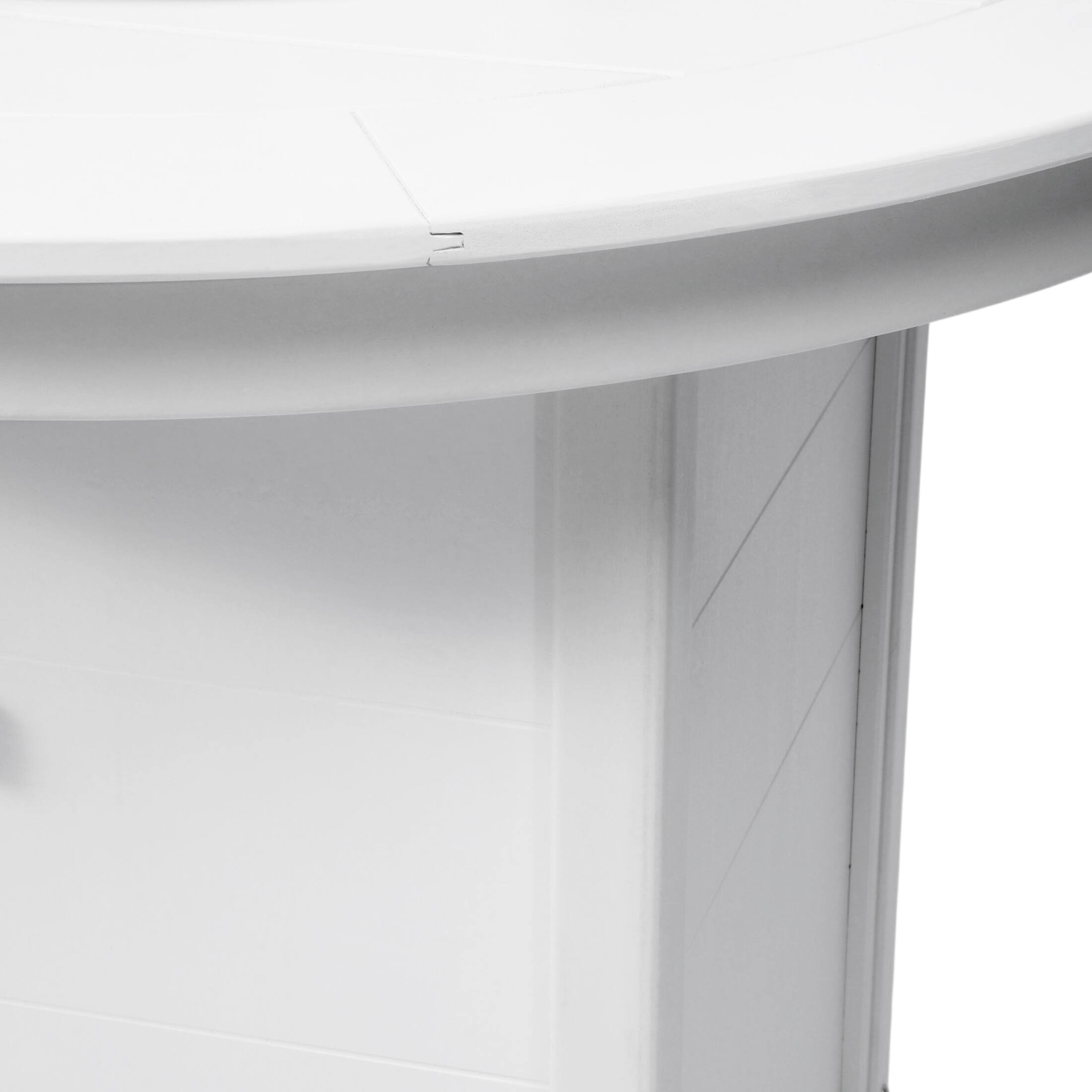 Alt View 3. WestinTrends - WestinTrends Helios 47" Modern Outdoor Patio Propane Round Counter Height Fire Pit Table - White.