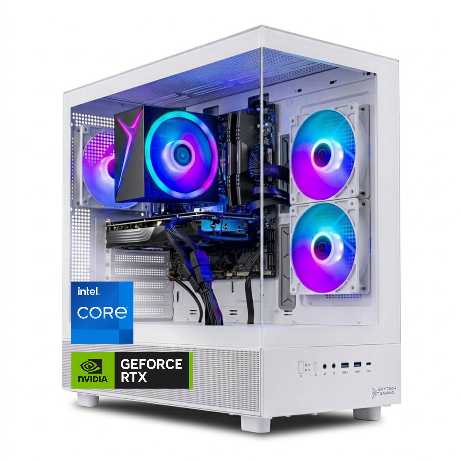 intel CORE  
GEFORCE NVIDIA RTX  
SKYTECH GAMING