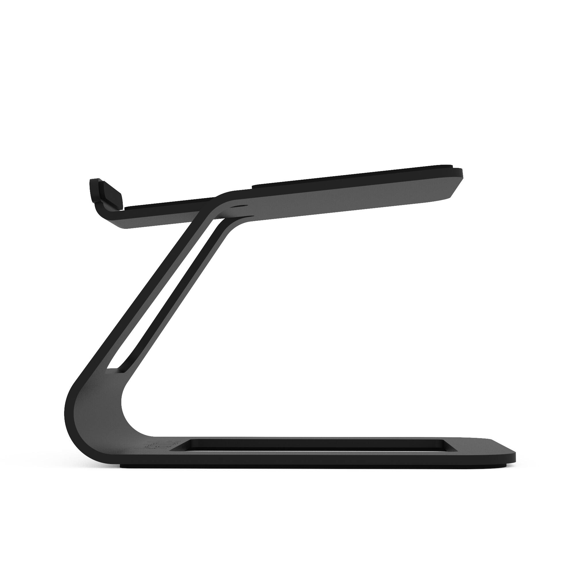 Alt View 1. Kanto - Elevated Desktop Speaker Stands for Small Speakers, Pair - Black.