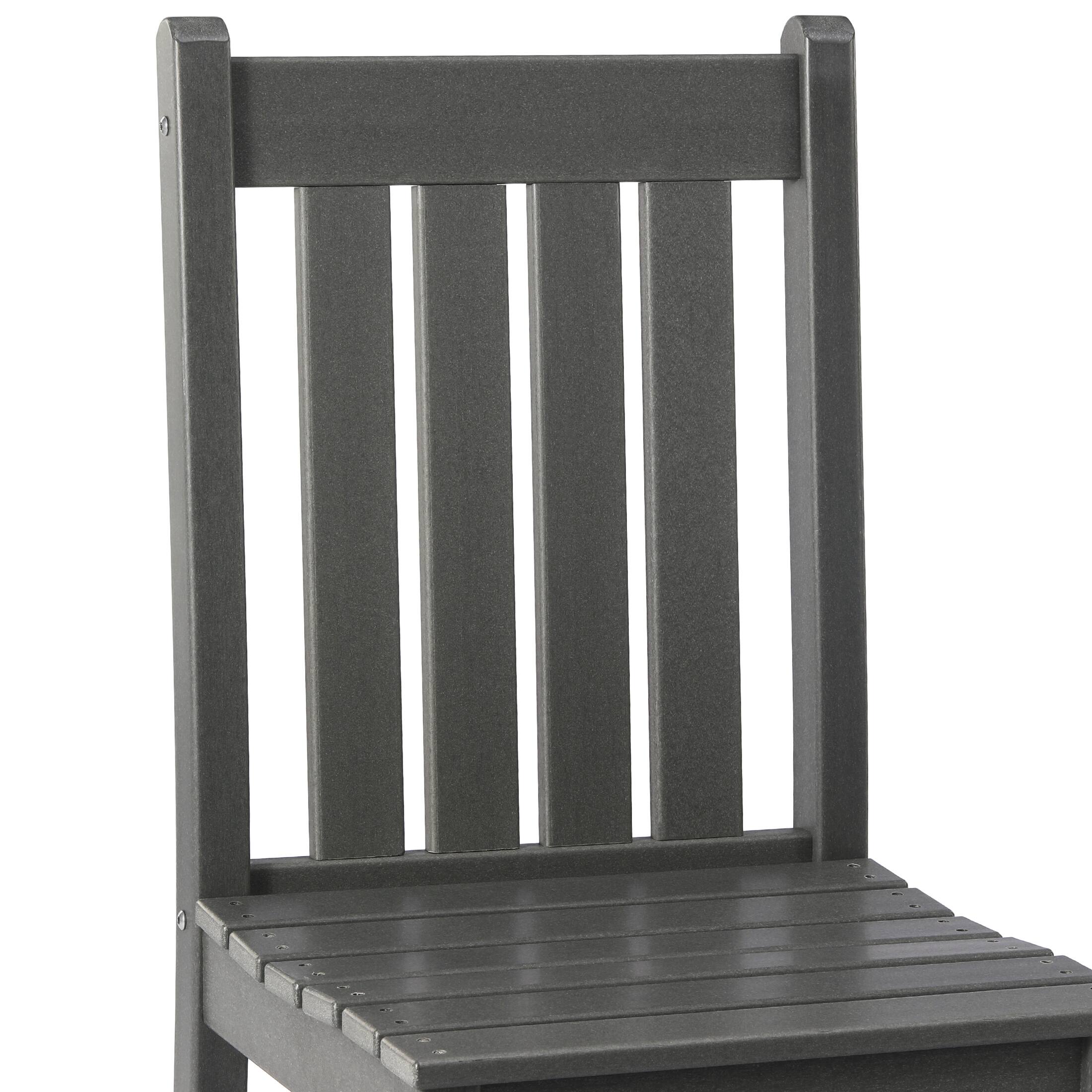 Alt View 2. WestinTrends - WestinTrends Malibu Outdoor Patio Dining Chair - Gray.
