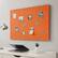 Alt View 18. Linon Home Décor - Reis 24" x 36" Burlap Nailhead Bulletin Board - Orange.
