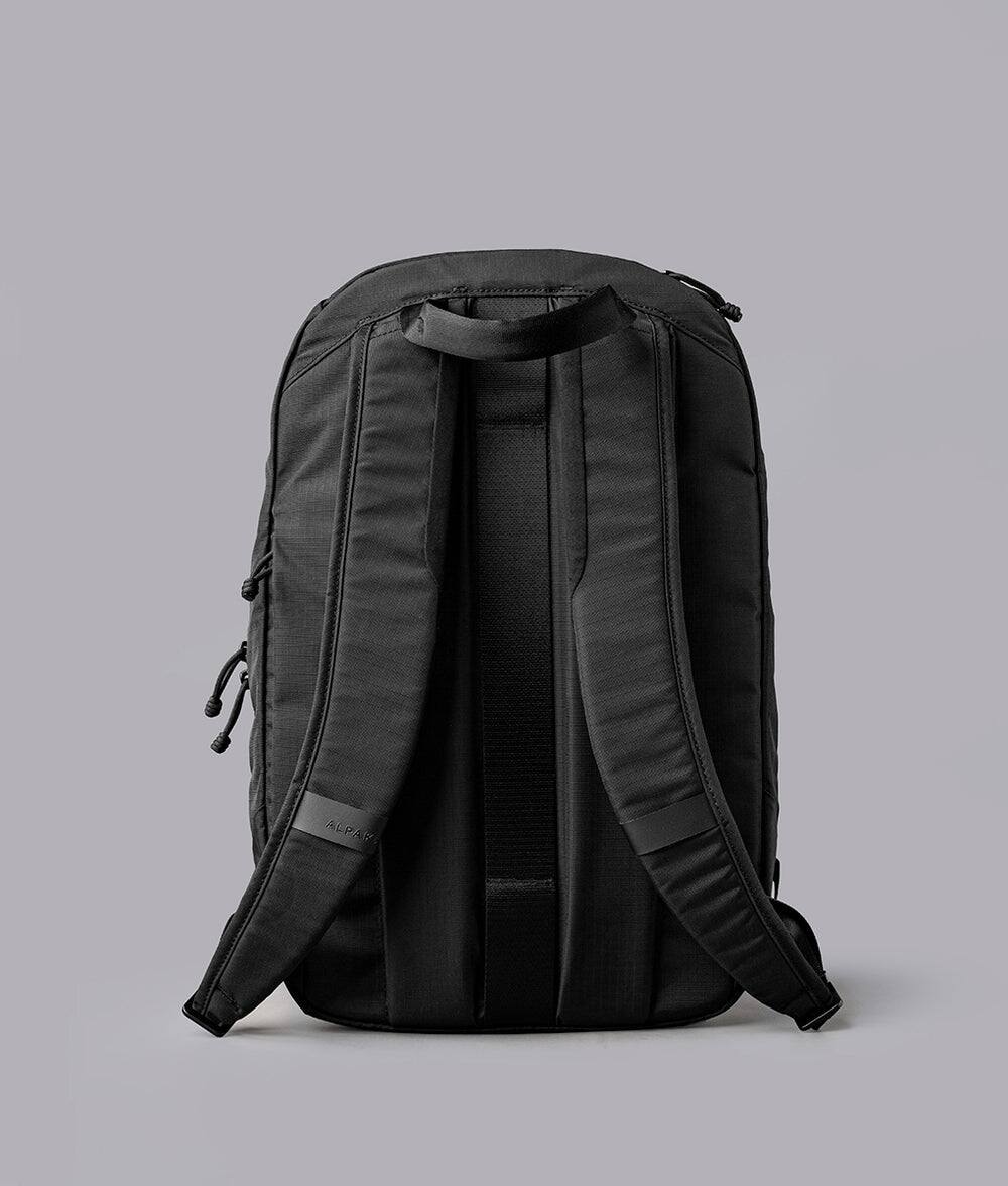 Back. ALPAKA - ALPAKA Aero Pack 16L Laptop Backpack with 16" Sleeve Lightweight Water-Resistant Travel Commuter Backpack - Black Axoflux 210D.