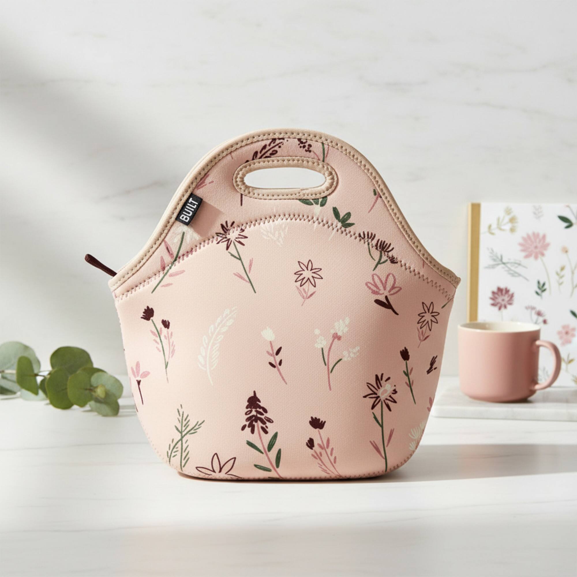 Back. Built - BUILT Gourmet Getaway Lunch Bag - Rose Floral.