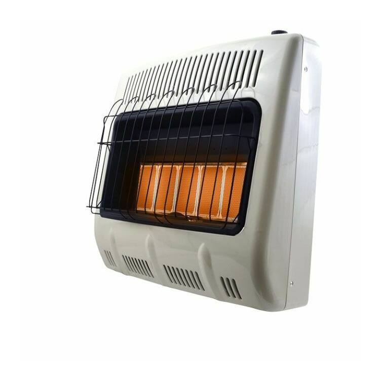 Angle. Mr. Heater - Mr. Heater 30000 BTU Vent Free Radiant Propane Heater Off White 2 Pack - NA.