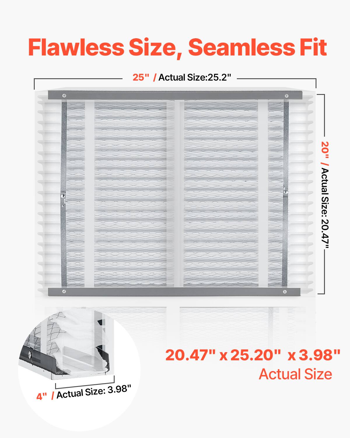 Flawless Size, Seamless Fit

25" / Actual Size: 25.2"

20" / Actual Size: 20.47"

4" / Actual Size: 3.98"

20.47" x 25.20" x 3.98" Actual Size