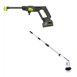 Pursonic - Pro Cleaning System: Cordless Pressure Washer & Rechargeable Power Scrubber