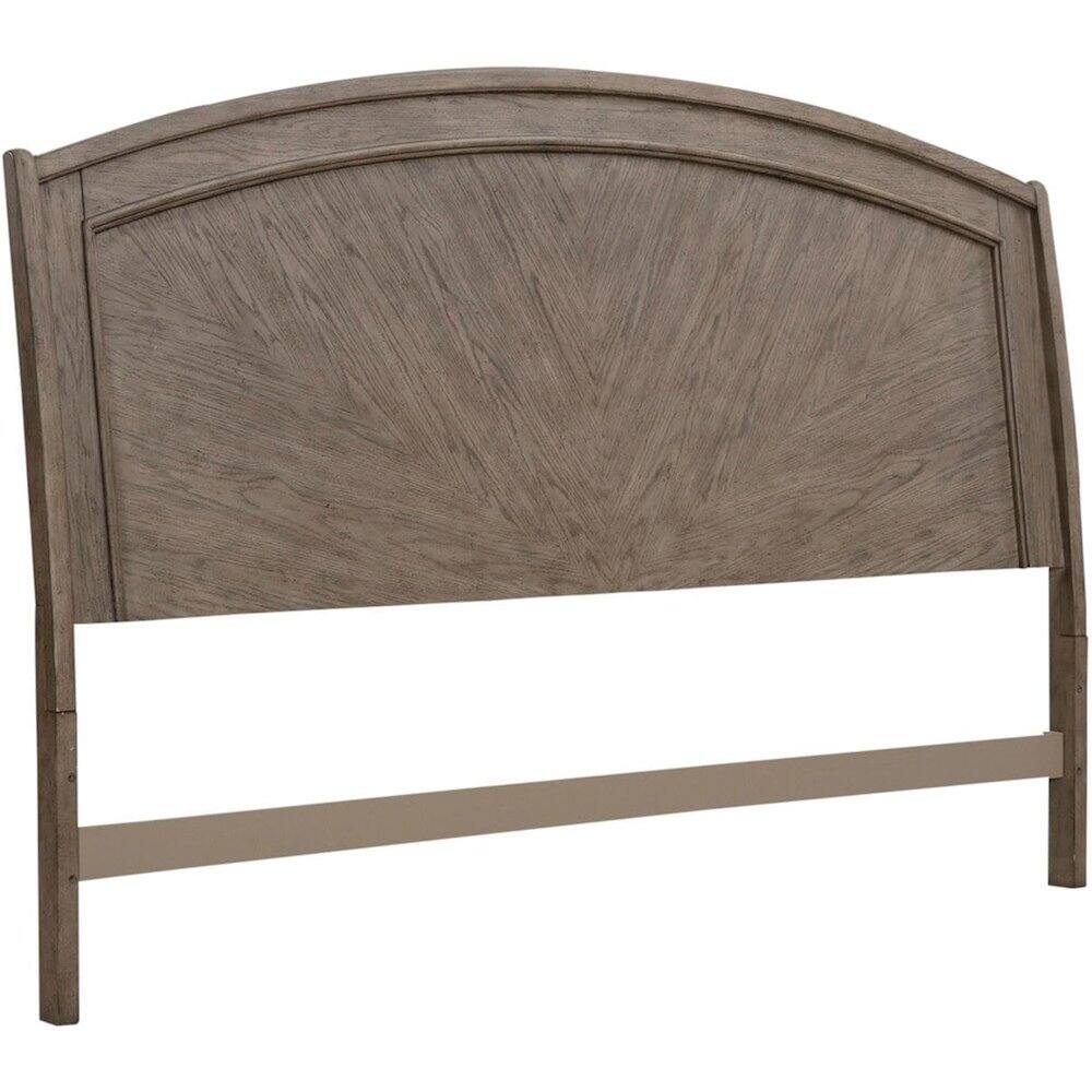 Back. Liberty Furniture Industries - Avalon Queen Panel Headboard with Oak Wood Frame - Burnished Beige - Burnished Beige.