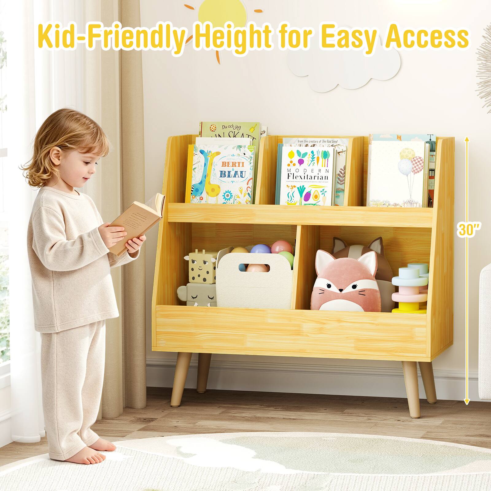 Kid-Friendly Height for Easy Access

BERTI BLAU MODERN M D 8 Flexitarian 30"