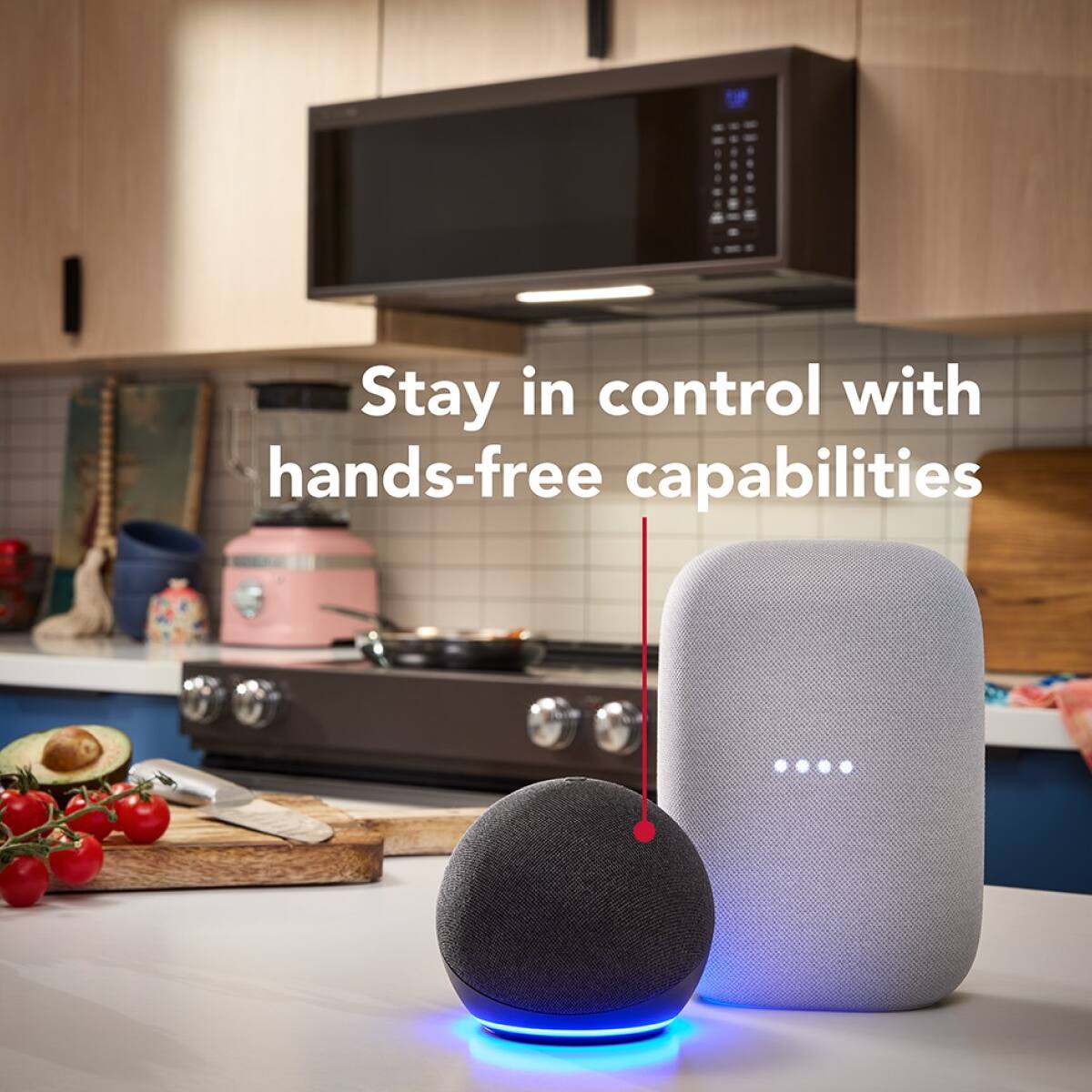 Stay in control with hands-free capabilities