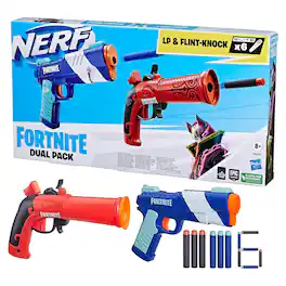 Hasbro - Fortnite Nerf Dart Blaster Set | LP & Flint Knock - Multi-Colored