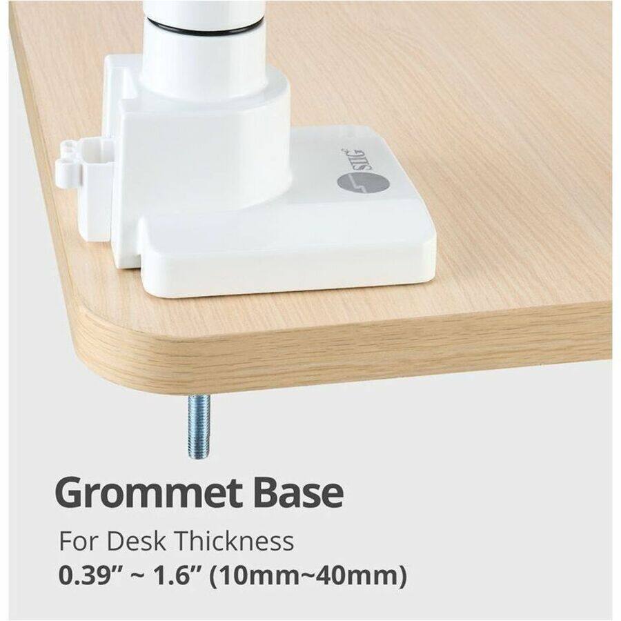 Grommet Base  
For Desk Thickness  
0.39" ~ 1.6" (10mm~40mm)
