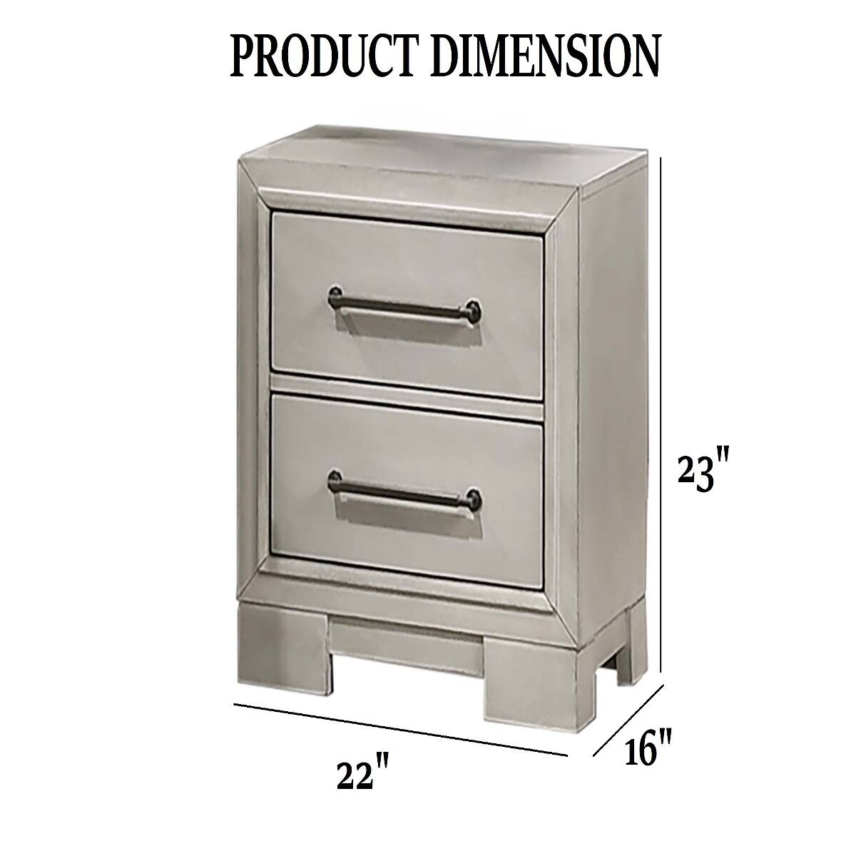 PRODUCT DIMENSION
23"
22"
16"