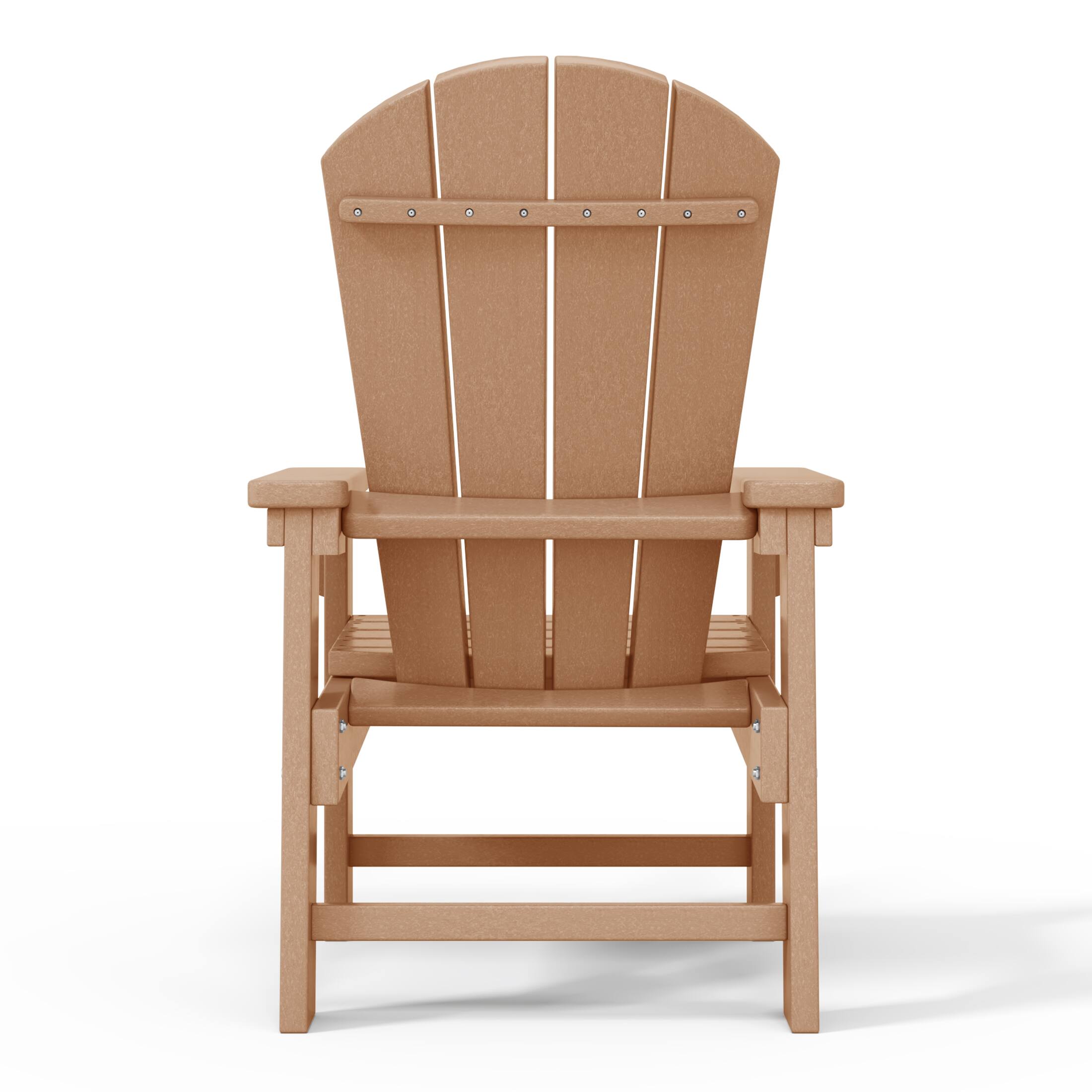 Alt View 3. WestinTrends - WestinTrends Malibu Kids Outdoor HDPE Adirondack Plastic Patio Chair - Teak.