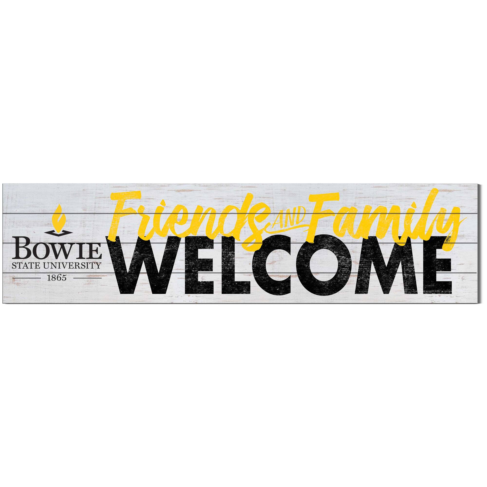 Bowie State Bulldogs 10'' x 40'' Friends & Family Welcome Sign