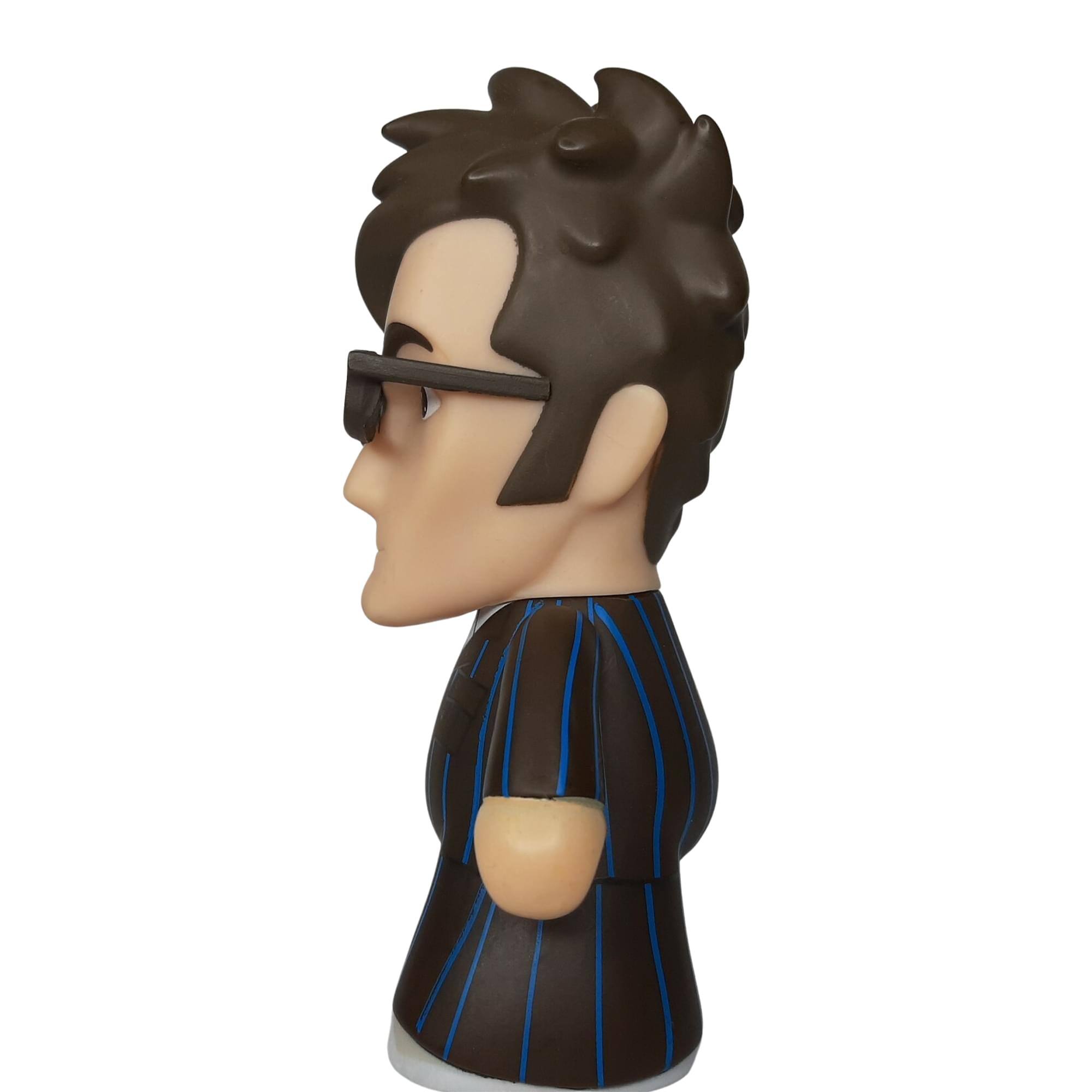 Alt View 10. BBC - Doctor Who Titan 10th Doctor with Brown Pinstripe Suit 4.5" Vinyl Figure - Brown.