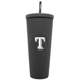 Logo Brands - Texas Rangers 24oz. Logo Studded Tumbler - Multicolor
