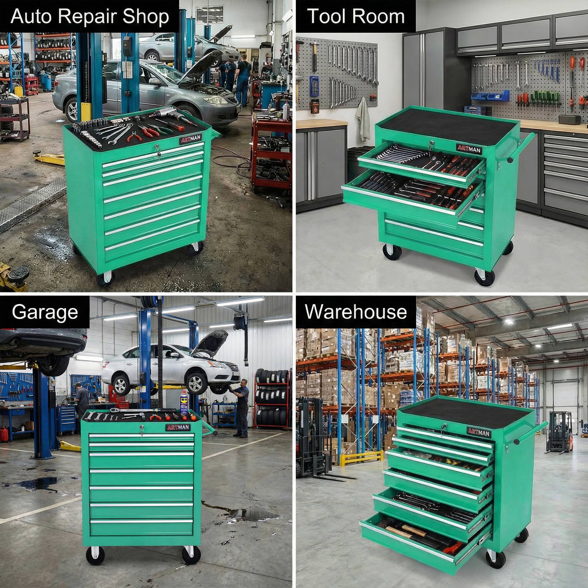 Auto Repair Shop  
Tool Room  
Garage  
Warehouse  

ARTMAN