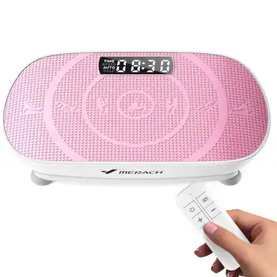 MERACH MR-2398 Pink Slim Vibration Plate Machine - 330lbs Capacity, 10 Speed Levels, Oscillation Trainer MERACH MR-2398 Pink Slim Vibration Plate Machine - 330lbs Capacity, 10 Speed Levels, Oscillation Trainer