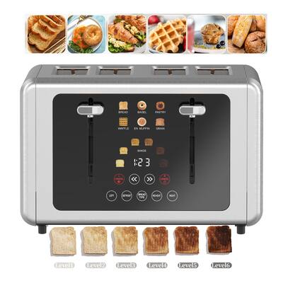 WHALL Slice Toaster, Touchscreen Toaster, Toaster, Digital Timer