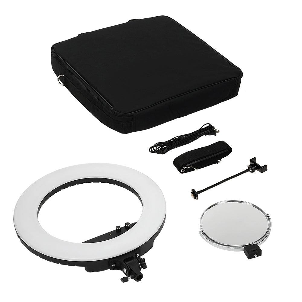 Angle. Fotodiox - Selfie Starlite Vlog Light - 18in Bi-Color Dimmable LED Ring Light f/ Portrait, Gaming, Makeup, YouTube, Live Streaming.