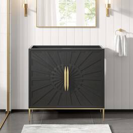 Awaken Bathroom Cabinet Basin Not Included by Modway - Black