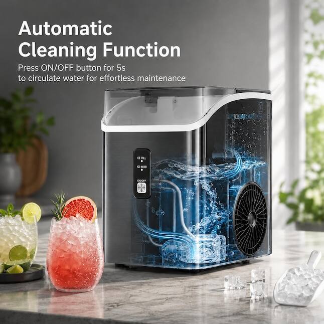 Automatic Cleaning Function  
Press ON/OFF button for 5s to circulate water for effortless maintenance