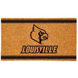Evergreen Enterprises - Louisville Cardinals 16" x 28" Logo Turf Mat - Multicolor