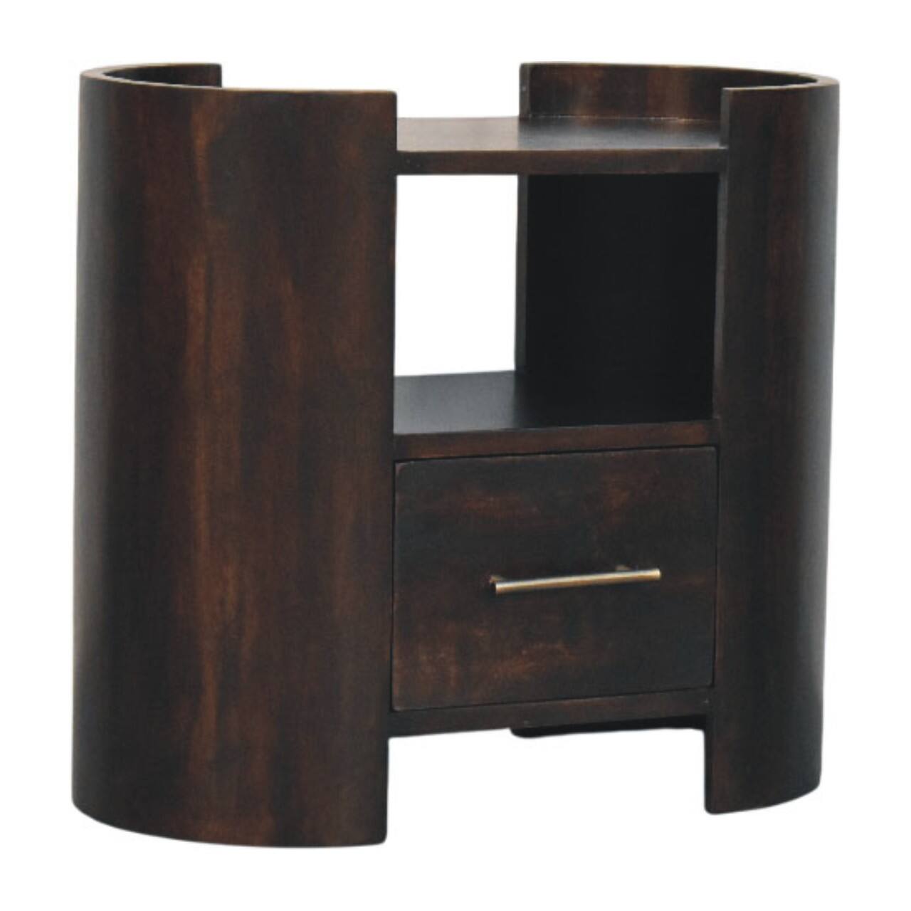 Angle. Artisan Furniture - Artisan Furniture Solid Wood Valencia Bedside - Brown.