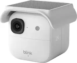Blink - Solaris 2K+ — Solar-powered wireless smart security camera, runs in as little as 45 minutes of direct sun, Add on - White