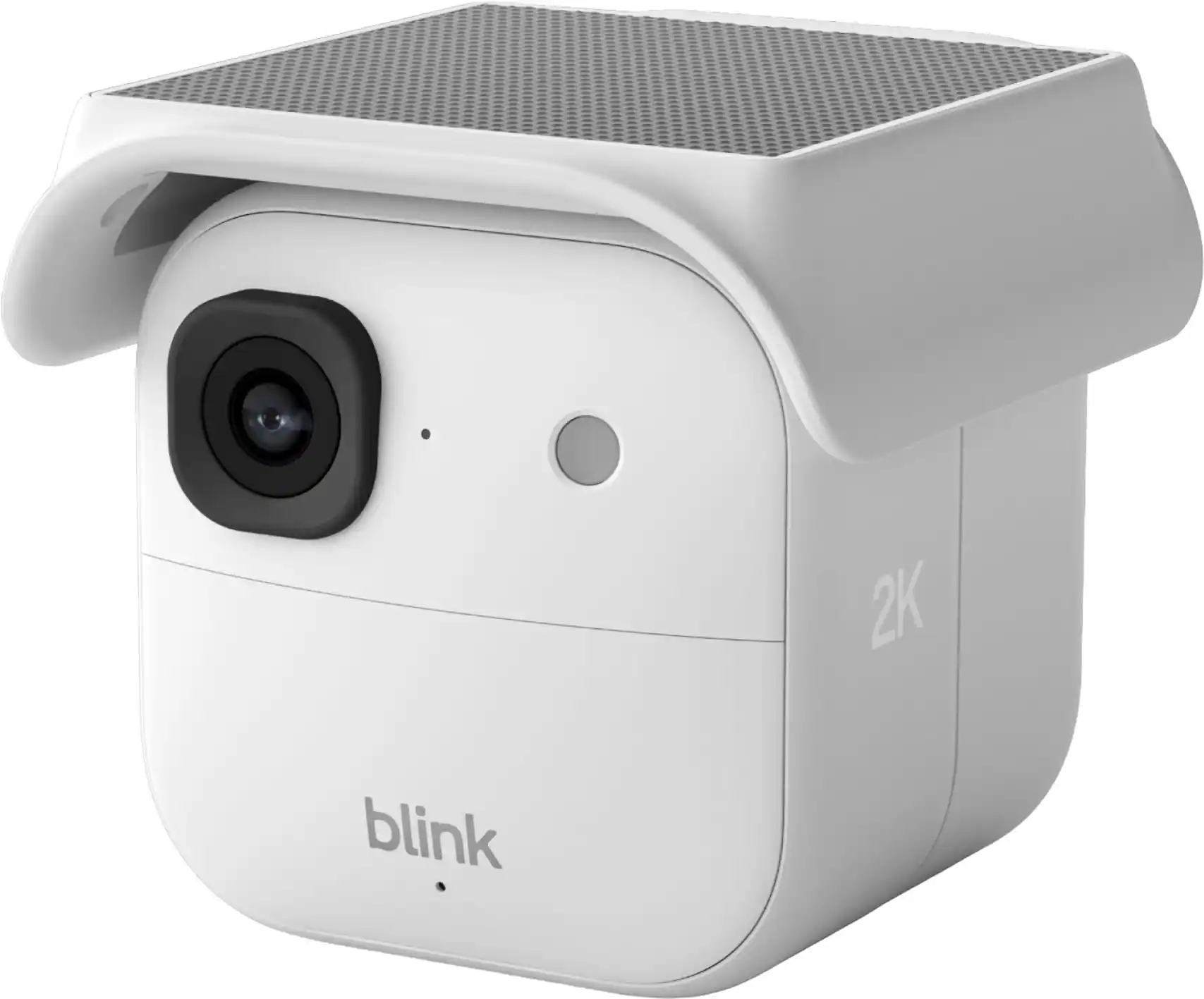 Blink - Solaris 2K+ — Solar-powered wireless smart security camera, runs in as little as 45 minutes of direct sun, Add on - White