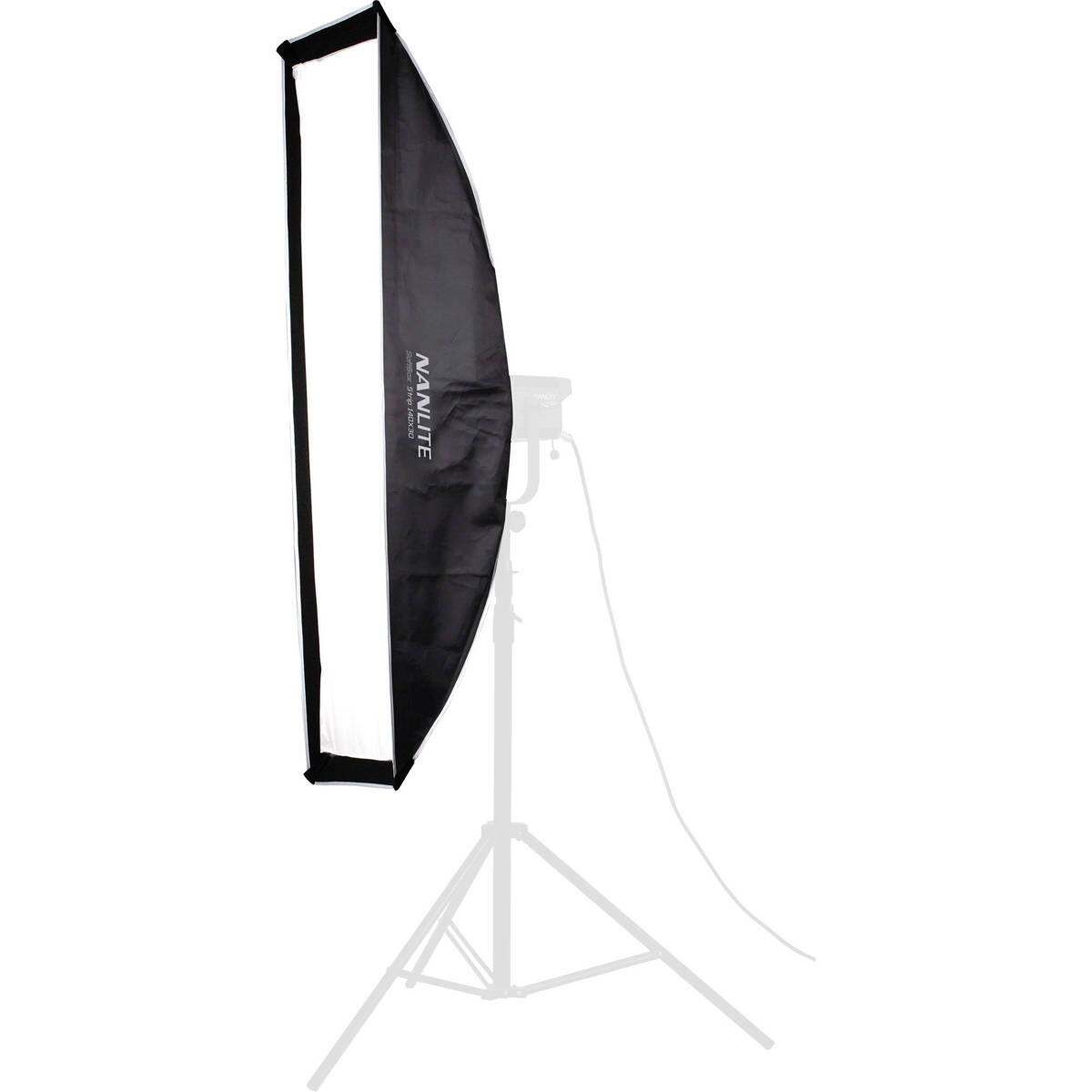 Alt View 2. NANLITE - Nanlite 12x55" Stripbank Softbox with Bowens Mount.