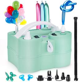 AGPtek - 3-in-1 600W Air Pump for Inflatables and Balloon - Green