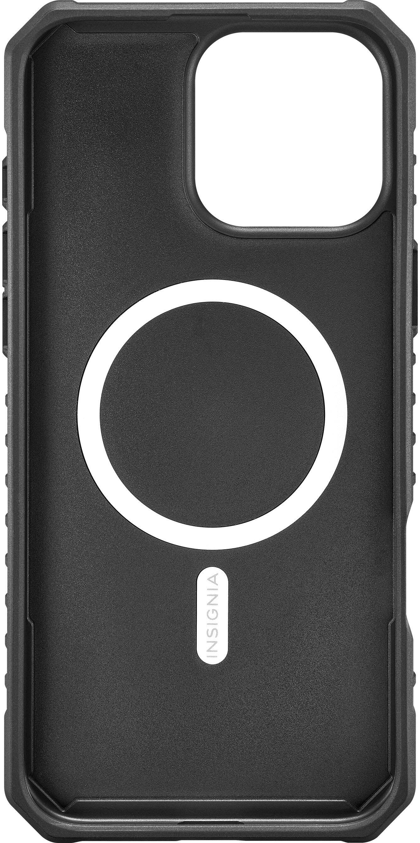 Alt View 19. Insignia™ - Protective Case with Built-In MagSafe Ring for iPhone 16 Pro Max - Black.