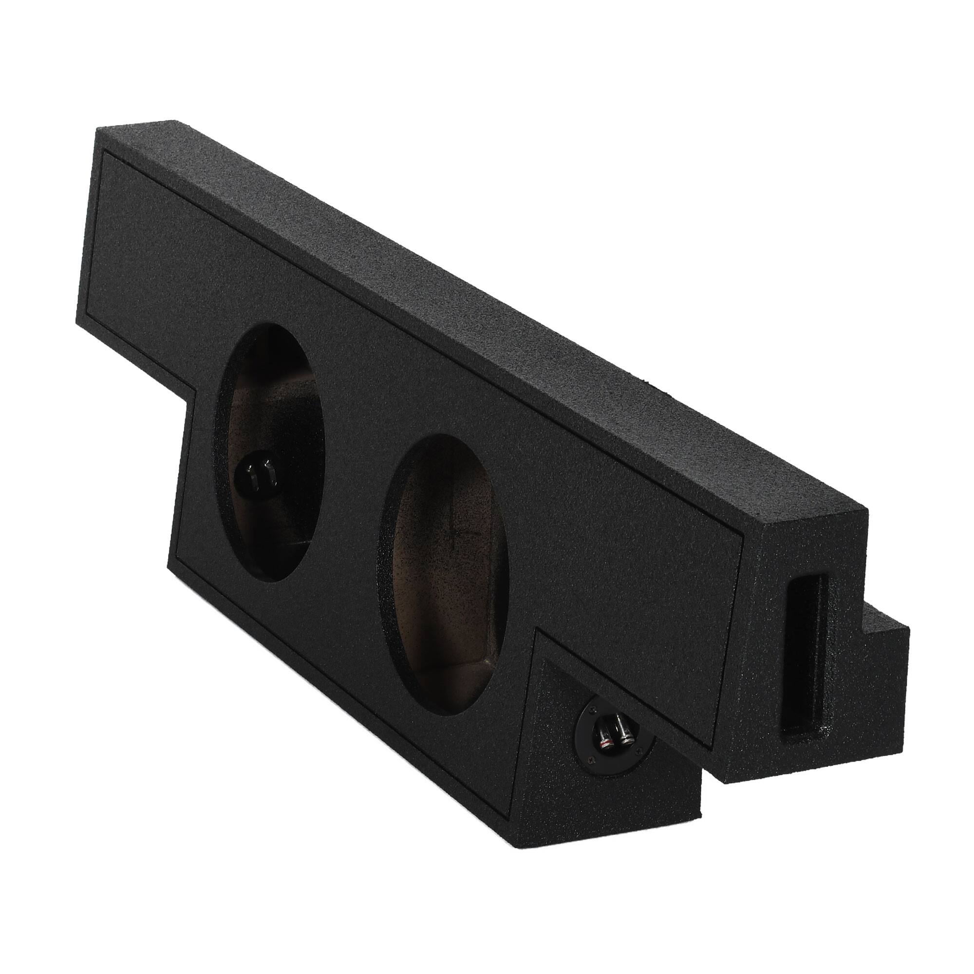 Alt View 10. QPower - QPower QBomb Dual 10in Ported Subwoofer Enclosure for 2004-06 GMC/Chevy Crew Cab - Black.