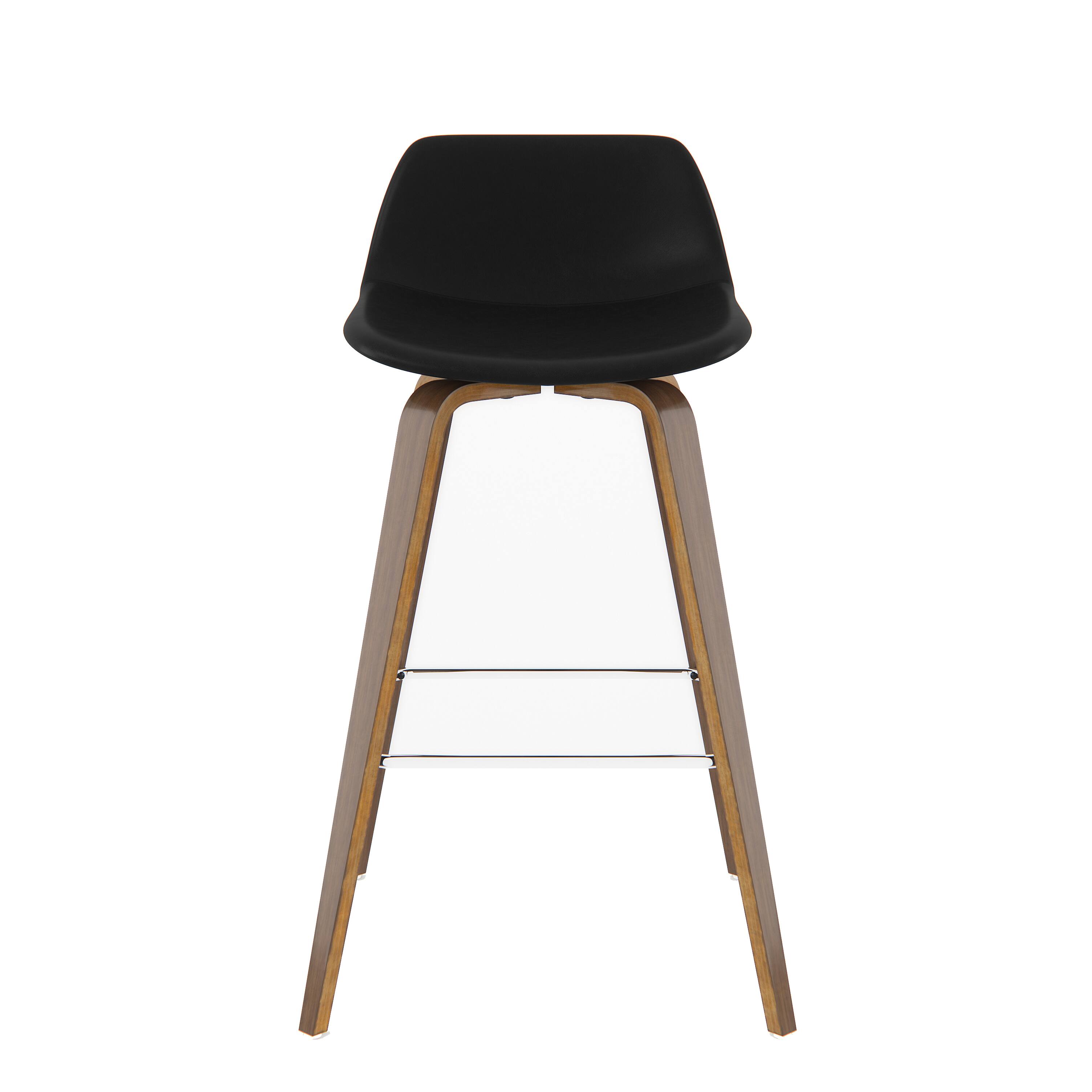 Alt View 14. Simpli Home - Randolph Bentwood Counter Height Stools (Set of 2) - Black.