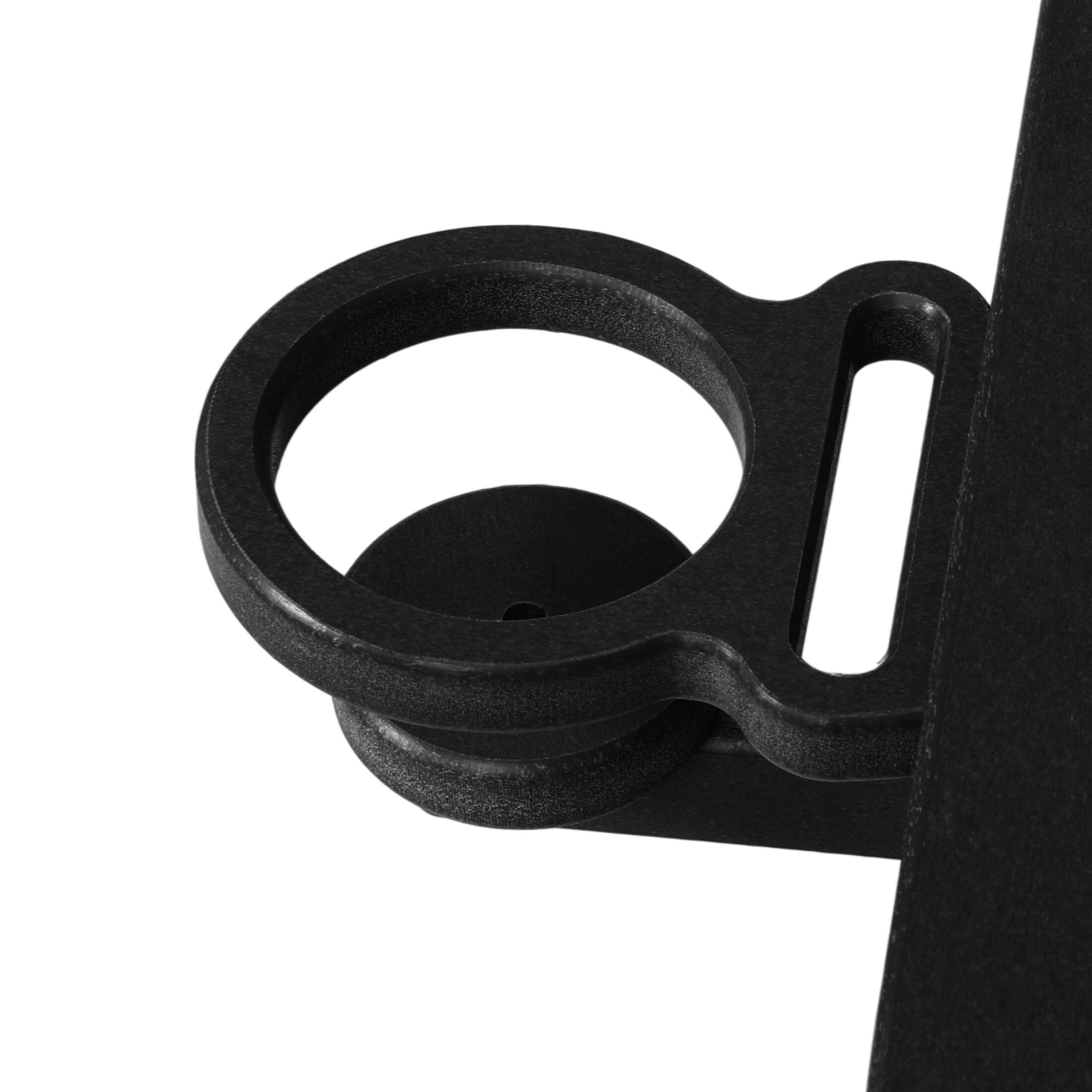 Alt View 2. WestinTrends - WestinTrends Malibu Outdoor HDPE Swivel Adirondack Patio Dining Chair With Cup Holder - Black.
