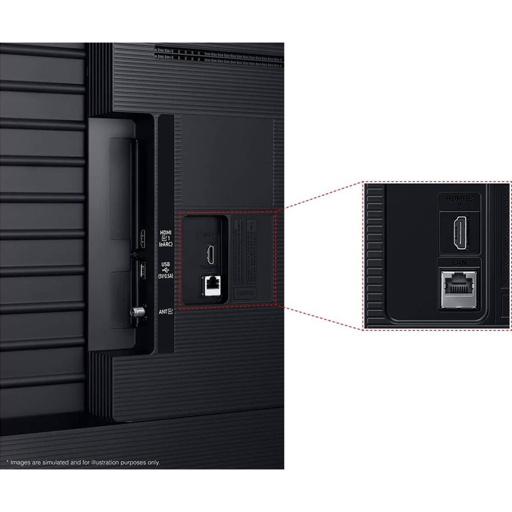 HDMI 1 (ARC)  
USB (5V0.5A)  
ANT  
HDMI 2  
LAN  
Images are simulated and for illustration purposes only.