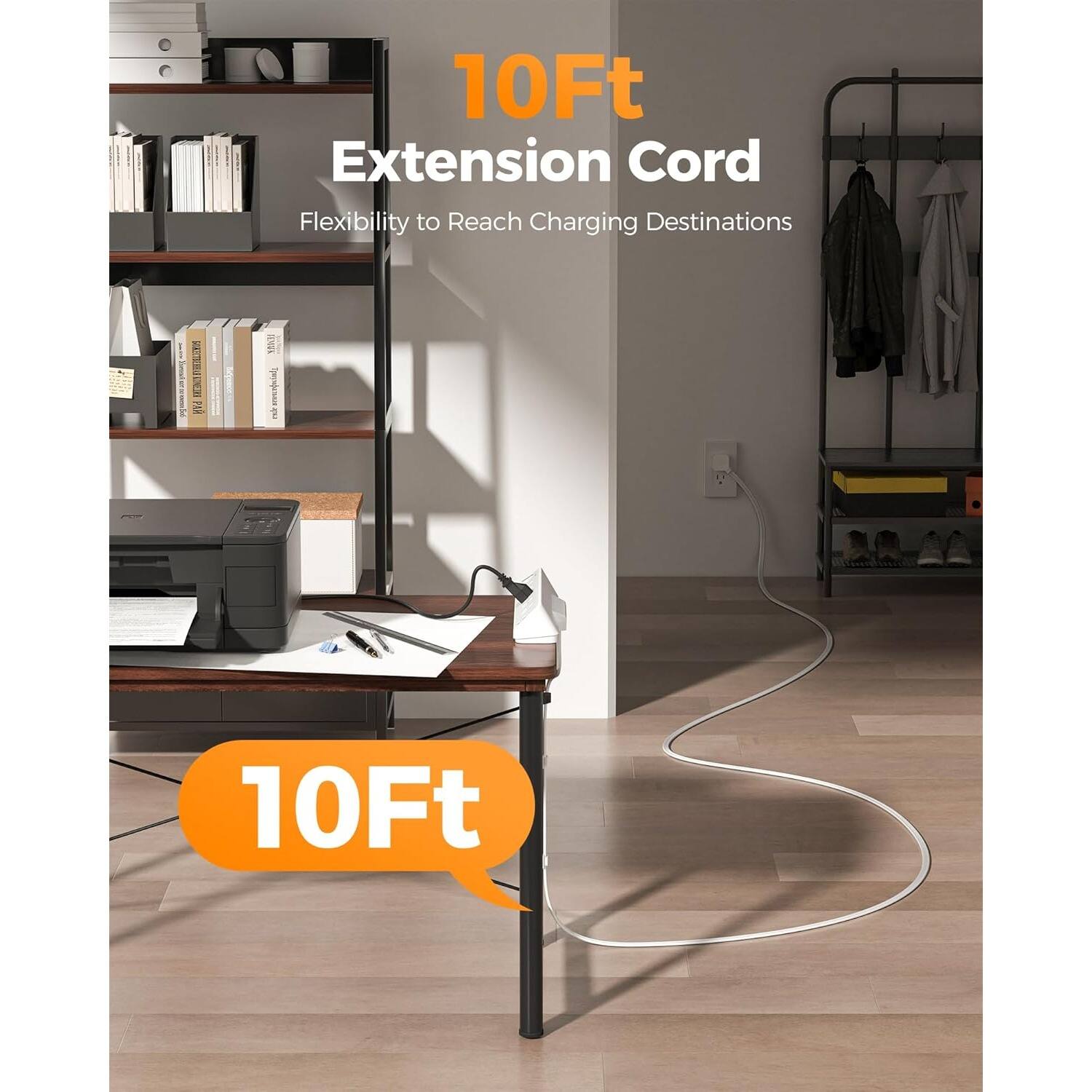 10Ft Extension Cord | Flexibility to Reach Charging Destinations | INN D V0 : 2 10Ft