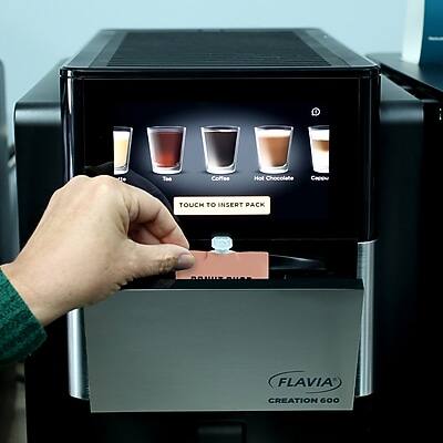 Flavia Creation 600

Touch to Insert Pack

Tea
Coffee
Hot Chocolate
Cappuccino