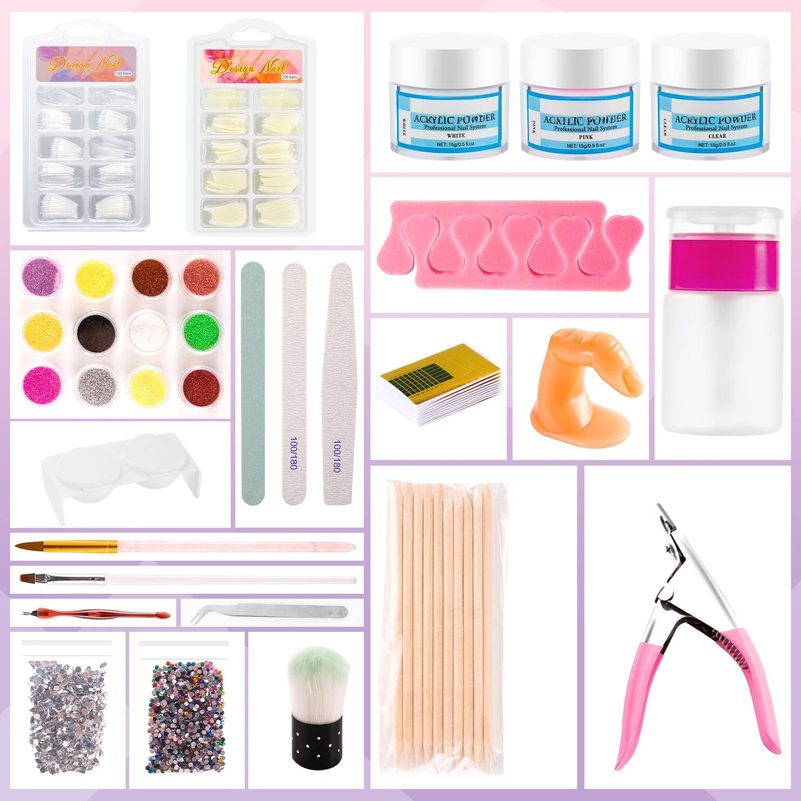 Sure, here is the corrected and grouped text from the image:

---

**Design Nail**

**Professional Nail System**

**ACRYLIC POWDER**

- NET 10g x 6.4oz
- NET 10g x 5.6oz

**Professional Nail System**

**ACRYLIC POWDER**

- NET 10g x 6.4oz
- NET 10g x 5.6oz

**Professional Nail System**

**ACRYLIC POWDER**

- NET 10g x 6.4oz
- NET 10g x 5.6oz

**Professional Nail System**

**ACRYLIC POWDER**

- NET 10g x 6.4oz
- NET 10g x 5.6oz

**Professional Nail System**

**ACRYLIC POWDER**

- NET 10g x 6.4oz
- NET 10g x 5.6oz

**Professional Nail System**

**ACRYLIC POWDER**

- NET 10g x 6.4oz
- NET 10g x 5.6oz

**Professional Nail System