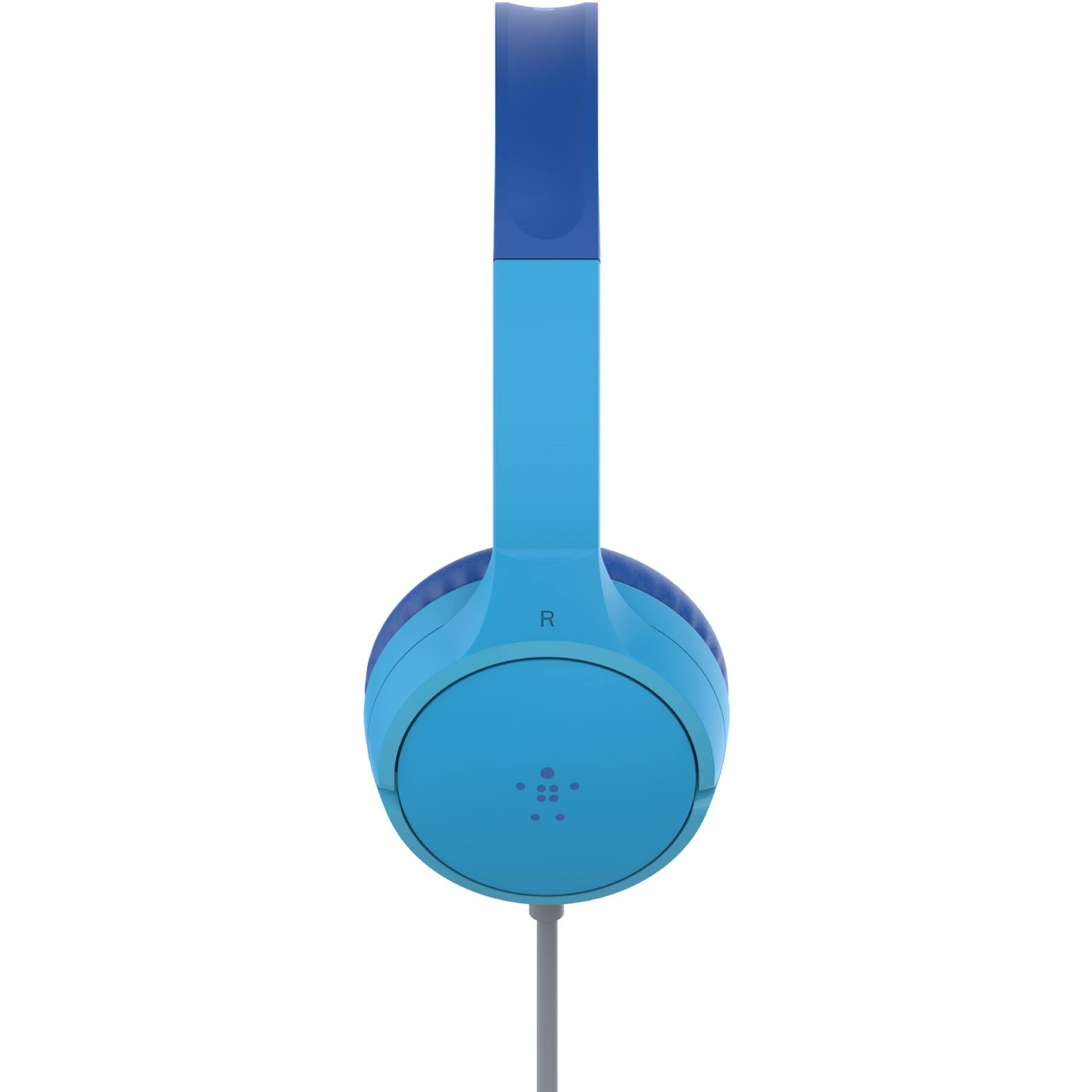 Alt View 3. Belkin - Belkin SoundForm Mini Wired On-Ear Headphones for Kids - Stereo - Mini-phone (3.5mm) - Wired - On-ear, Over-the-head - Blue.