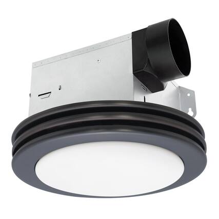 Front. Akicon - Bathroom Exhaust Fan Light, 80 CFM 2 Sones, 15 Watt Dimmable 3000K/4000K/5500K 3CCT LED Light Oil Rubbed Bronze - Oil Rubbed Bronze.