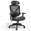 Front. Staples - Staples® Dexley Ergonomic Mesh Swivel Task Chair, Black (UN56946) - Black.