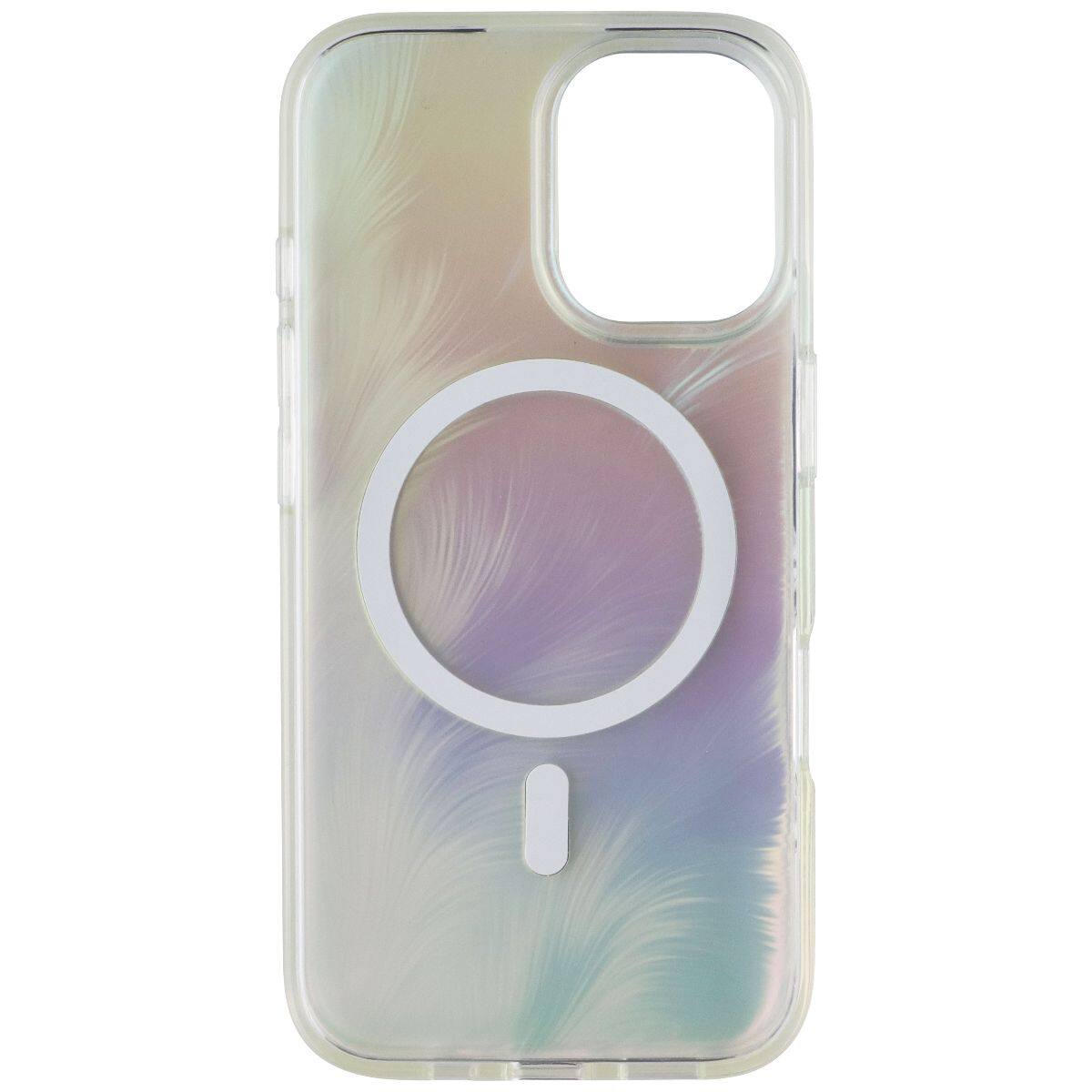 Front. Prodigee - Pampas Series Case for MagSafe for iPhone 16 - Ice - Iridescent.